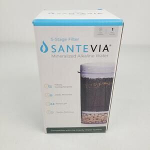 Santevia Alkaline Gravity Water System Main Filter 5-stage filter BNIB